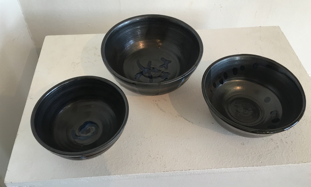 Nachiko Takahashi |  The Black Bowl  Inside ceramic | McAtamney Gallery and Design Store | Geraldine NZ